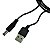Cabo Usb Para Fonte Conector P4 Pino 5.5 X 2.5mm 50cm - Imagem 3