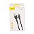 Cabo USB Para Tipo-C Turbo 3A Rapid Charge Baseus 1m - Imagem 2