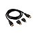 Kit Cabo HDMI + Adaptador Micro E Mini 4 em 1 It-Blue 1,5 Mt - Imagem 1