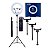 Led Ring Light 18" 45cm Com Controle + 3 Suportes Tripé 1,80m - Imagem 1