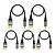 Kit 5 Cabo Hdmi Para Hdmi De 30cm Para 4k 60hz Nailon - Imagem 1