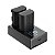 Carregador Duplo LP-E6NH + 2 baterias R, R5, R6, R7 Smallrig - Imagem 1