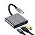 Hub USB-C 3 em 1 com HDMI 4K, USB 3.0 e USB-C Multilaser - Imagem 3