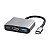 Hub USB-C 3 em 1 com HDMI 4K, USB 3.0 e USB-C Multilaser - Imagem 2