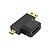 Adaptador Hdmi Femea P/Mini Hdmi-Micro Hdmi Macho LE-5536 - Imagem 1