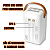 Power Bank Carregador Portatil KAPBOM 60000mAh LED Branco - Imagem 3