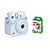 Kit Câmera Instax Mini 12 Azul + Bolsa + Filme com 10 fotos - Imagem 1