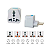 Adaptador Tomada Universal 2 Pinos Plugue Elétricos 10A - Imagem 5