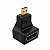 Adaptador Micro HDMI Macho Para HDMI Femea 90 Graus - Imagem 4