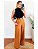 Calça Feminina Wid Leg Pantalona Alfaiataria - Imagem 5