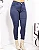 Calça Feminina Skinny Bengaline Elastano   Levanta Bum Bum - jeans escuro - Imagem 2