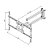 Suporte para TV até 70 Polegadas Braço longo -SBRP2440 - Imagem 7