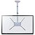 Suporte De Teto Para Tv Até 56 Polegadas Sky31 Branco - Imagem 1