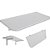 Mesa De Parede Dobrável Com Suporte 50x40cm Branca - Imagem 1