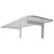 Mesa De Parede Dobrável Com Suporte 100x50cm Branca - Imagem 5