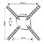Suporte para TV ate 55 polegadas Branco - SBRLB110B - Imagem 3