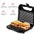 Sanduicheira e Grill Portátil Good&Go 750 W  Antiaderente, 2 em 1, Preto - Imagem 5