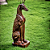 Escultura Cachorro Galgo - Imagem 1