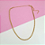 Colar Feminino Dourado Torcido – Corrente Cordão Baiano Fina - Imagem 1