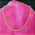 Colar Feminino Dourado Torcido – Corrente Cordão Baiano Fina - Imagem 2