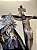 Conjunto Calvário - Crucifixo Santo Lenho chagado + Nossa Senhora das Dores - Imagem 5