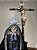 Conjunto Calvário - Crucifixo Santo Lenho chagado + Nossa Senhora das Dores - Imagem 4
