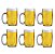 Caneca de Chopp Fritz 475Ml Vidro Resistente 12 Unds - Imagem 2