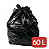 SACO P/LIXO PRETO  60 L 63X80 100X1 LEVE - BRASLIXO 60L12PR - Imagem 1