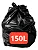 SACO P/LIXO PRETO 150 90X92 100X1 LEVE - BRASLIXO 150L30PR - Imagem 1