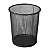 Lixeira Redonda Preta Metal Aramado Telado 9L BRW 146342 - Imagem 1