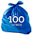 SACO P/LIXO AZ 100 L  LEVE -  BRASLIXO - Imagem 1