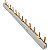 BARRAMENTO PENTE BIPOLAR - 63A 12POLOS 22,5CM - Imagem 1