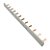 BARRAMENTO PENTE UNIPOLAR - 63A 12POLOS 22,5CM - Imagem 1