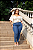 Calça Mom Jeans Com Lycra - Plus Size - Imagem 1