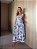 VESTIDO MIDI ESTAMPA FLORAL AZUL - Imagem 1