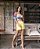 CONJUNTO XADREZ AMARELO E PINK - Imagem 4
