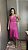 VESTIDO MIDI EM RENDA ROSA - Imagem 1