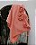 BLUSA CREPE LARANJA DETALHE DE FLOR - Imagem 1