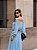 Vestido ombro a ombro azul - Imagem 4