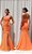 VESTIDO DE FESTA LARANJA - Imagem 1