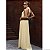 VESTIDO LONGO FRENTE ÚNICA CHIFFON AMARELO - Imagem 3