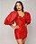 Vestido curto com mangas bufantes e brochês Circus Plus - Imagem 2
