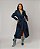 Trench coat jeans com flores Circus Plus - Imagem 1