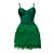Vestido curto com plumas Venus - Imagem 1