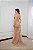 Vestido tule de seda bordado nude Cápsula - Imagem 3
