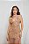 Vestido tule de seda bordado nude Cápsula - Imagem 4
