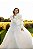 Conjunto noiva flores seda pura off white - Imagem 4