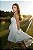 Vestido curto alfaiataria com capa em flores artesanais off white - Imagem 2