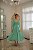 Vestido midi seda verde água - Imagem 2