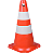 Cone de PVC Laranja/Branco 50cm Worker - Imagem 1
